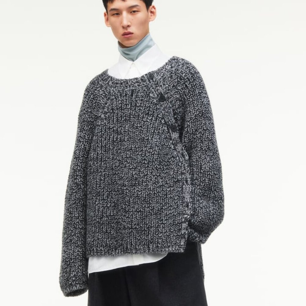 Zara Buttoned Wool Sweater Limited Edition